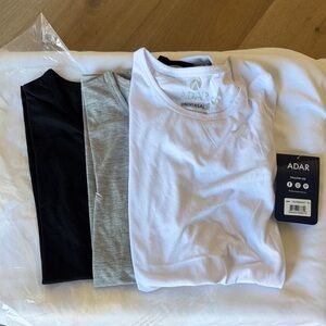 Adar Universal long sleeve T-Shirt Set - Black, Gray, White